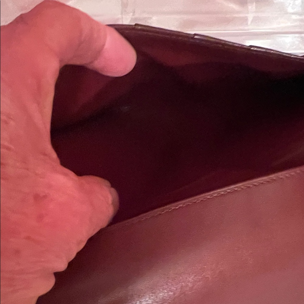 Cartier Deep Red Leather Card Holder - Picture 9 of 12